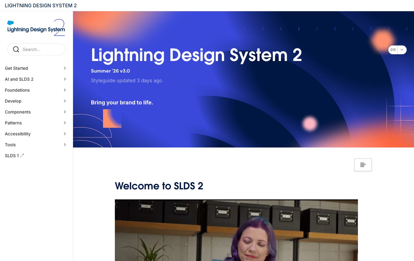 Salesforce&rsquo;s Lightning Design System 2: a large multi-surface system in the wild. Source: lightningdesignsystem.com