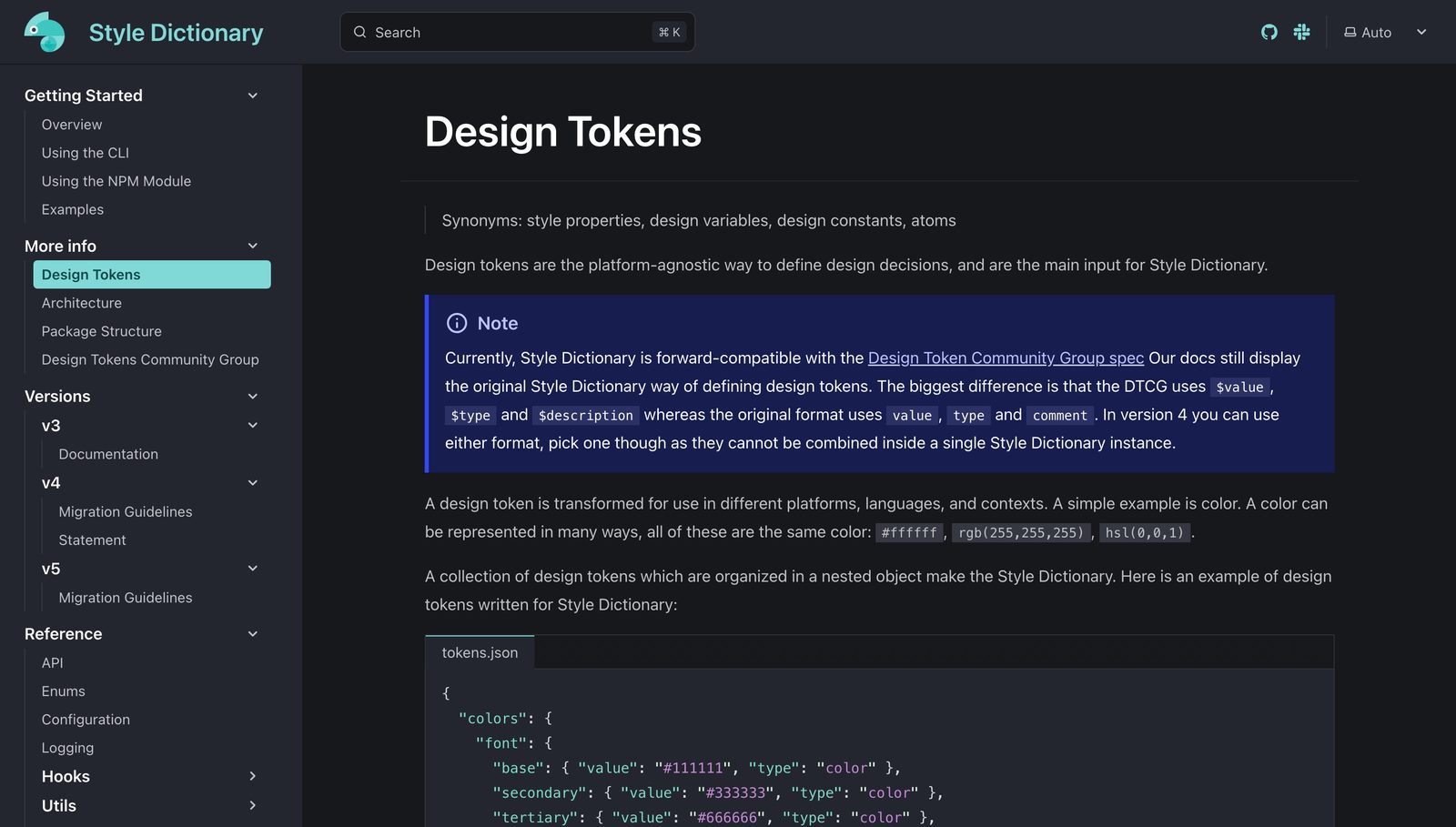 Style Dictionary transforms one token source into every platform’s output format. Source: styledictionary.com