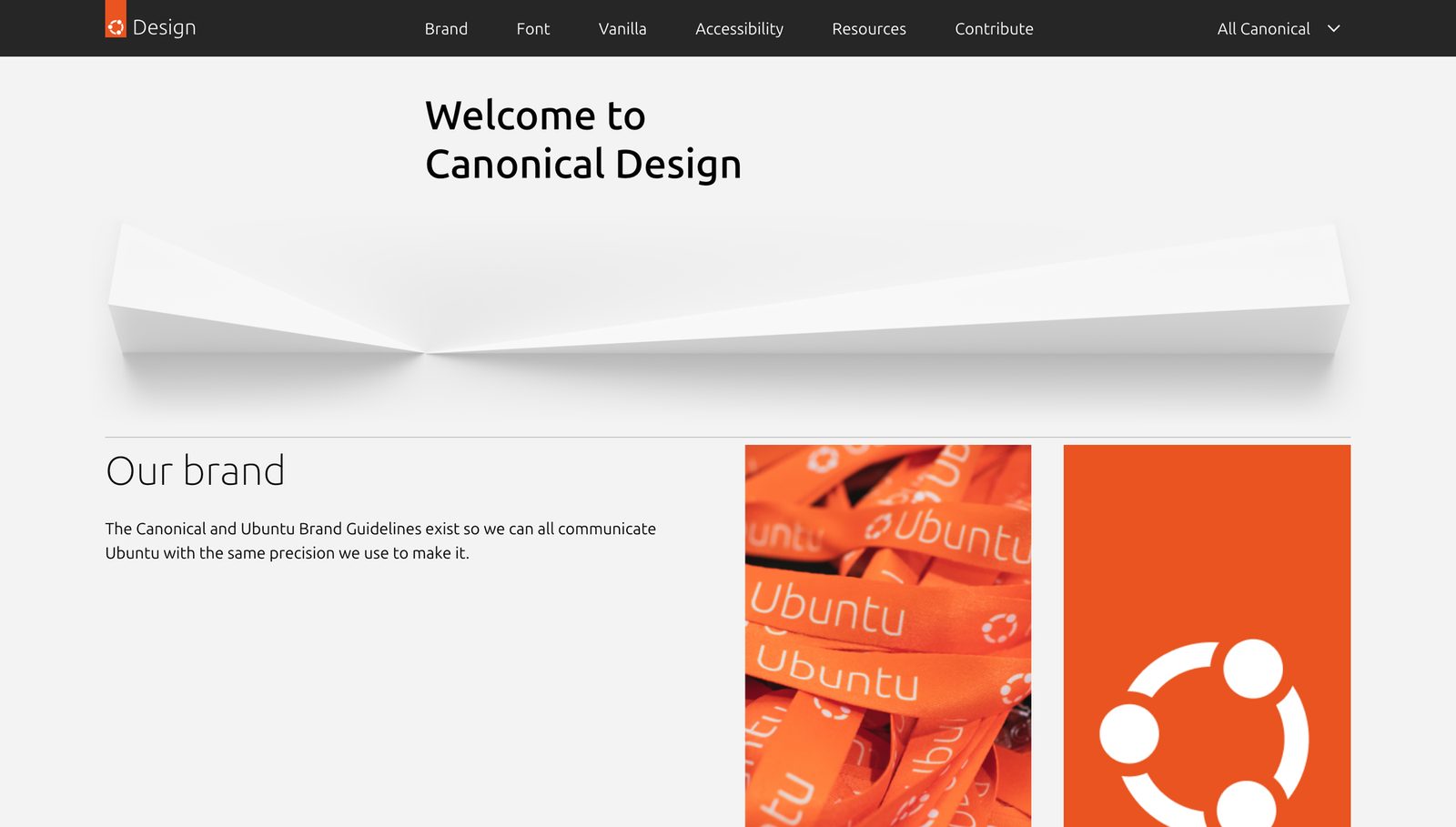 Canonical&rsquo;s brand guidelines hold Ubuntu&rsquo;s identity across a wide product family. Source: design.ubuntu.com